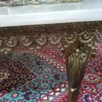 میز کنسول و شمعدان برنجی|بوفه، ویترین، کنسول|فردیس, فردیس|دیوار