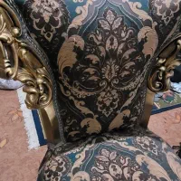 مبلمان سلطنتی ۹نفره به رنگ قهوه ایی وطلایی|مبلمان خانگی و میز عسلی|شیراز, شهرک ترکان|دیوار