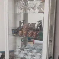 فروش بوفه چوبی سفید آینه ای ورساچ|بوفه، ویترین، کنسول|تهران, دریاچه شهدای خلیج فارس|دیوار