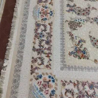 فرش گل برجسته نخ ابریشمی1200شانه3600تراکم9متری|فرش|مشگین شهر, |دیوار