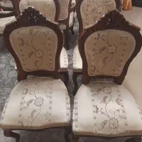 صندلی استیل چوب گردو