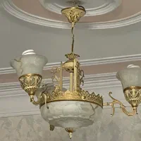 یک جفت لوستر سه شاخه