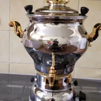 سماور گازی عالی نو با جعبه