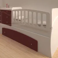 سرویس خواب نوزاد ونوجوان ۳منظوره|تخت و سرویس خواب|شاهرود, |دیوار