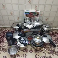 سرویس قابلمه استیل و زودپز فیسلر ،تفال ،wmf|ظروف پخت‌وپز|تهران, آهنگ|دیوار