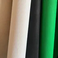 پرده کروماکی سبز و سفید و‌مشکی