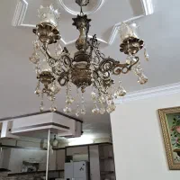 جفت لوستر 4 شعله|لوستر و چراغ آویز|مشهد, آبکوه|دیوار