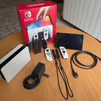 نینتندو سوییچ OLED اریجینال در حد آکبند + کیف