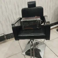 صندلی آرایشگاه پدالی همراه با صندلی کودک