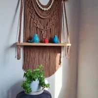 شلف دیوار مکرومه