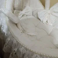 گهواره و سبد حمل چوبی|تخت و صندلی بچه|نسیمشهر, |دیوار