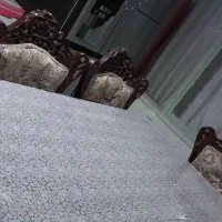 مبل سلطنتی ۹نفره ومیزغذاخوری ۶نفره|مبلمان خانگی و میز عسلی|محمدیه-قزوین, |دیوار