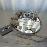 فروش استند اثر انگشت و جا حلقه و ست عقد|صنایع دستی و سایر لوازم تزئینی|صوفیان, |دیوار