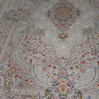 دو عدد فرش ۱۲۰۰شانه دستبافت گونه ۹و۶متری طوسی