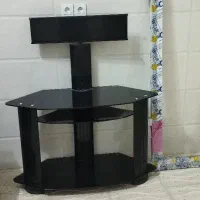 میز تلویزیون شیشه ای مشکی