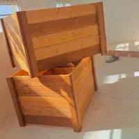 گلدان (فلاور باکس ) چوب ترمود زد آب و قارچ