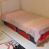 تخت کودک ونوجوان|تخت و سرویس خواب|مشکیندشت, |دیوار