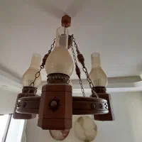 سه عدد لوستر چوبی درحدنو