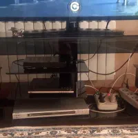 میز تلویزیون شیشه دودی|میز تلویزیون|مشهد, دانشجو|دیوار