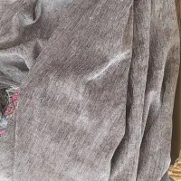 پرده حریر + شال پرده مخمل