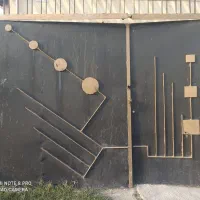 درب حیاط سنگین