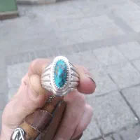 انگشتر فیروزه کلکسیونی ۲قاب نقره