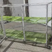 قفس دوطبقه چرخدار