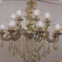 دوعدد لوستر برنز 12 شاخه