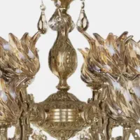 لوستر پذیرایی .مدل رز گل|لوستر و چراغ آویز|تبریز, |دیوار