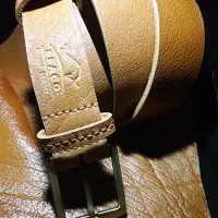 کمربند چرم طبیعی گاومیشی دست دوز تک لا|کیف، کفش، کمربند|کرج, اصفهانیها|دیوار