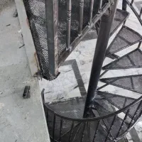 جوشکاری برش کاری خورده کاری پله گرد و ساده سایبان