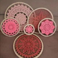 دیوارکوب قلاب بافی وماندالابافی|صنایع دستی و سایر لوازم تزئینی|تهران, تهرانپارس غربی|دیوار