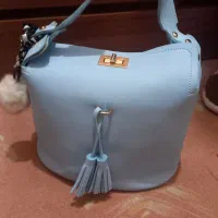 کیف رو دوشی رنگ آبی یخی