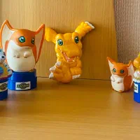 ست کمیاب لوازم‌التحریر با فیگور  دیجی مون Digimon