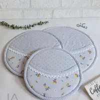 ست آشپزی طوسی گلگلی