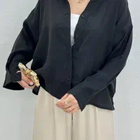 شومیز مانتویی سیلک