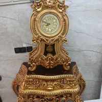 کنسول ساعت ورق طلا
