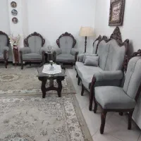 مبل استیل نه نفره،بهمراه میز ودوتا عسلی|مبلمان خانگی و میز عسلی|تهران, امیریه|دیوار