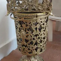 جا دستمالی وسطل برنز در حد نو