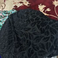 مخمل آبی کاربنی با چادر|لباس|یاسوج, |دیوار