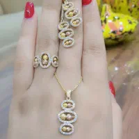 نقره وارداتی/ست های شیک/آبکاری طلا/|جواهرات|بانه, |دیوار