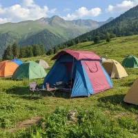 چادر مسافرتی  حرفه ای  فنری جدید جا بخاری دار