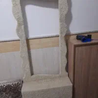 آینه قدی تدی پایه چوبی