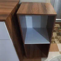 میز تحریر قهوه ای سفید|میز تحریر و کامپیوتر|زرقان, |دیوار