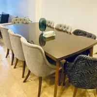 میز ناهارخوری مدل ترک ۸ نفره نو