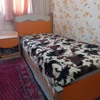 تخت کشو دار ۲ متری با پاتختی و تشک