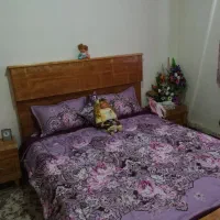 تخت دو نفره جنس چوب|تخت و سرویس خواب|الیگودرز, |دیوار