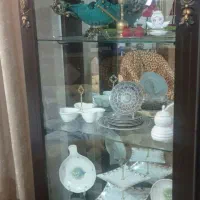 ست بوفه چوبی و ساعت ایستاده