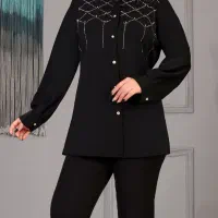شومیز نگینی کرپ الیزه
