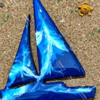 تابلو طرح کشتی دریایی رزینی